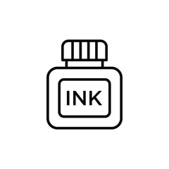Ink Bottle Icon Vector Design Template