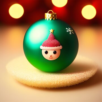 Christmas balls decoration on background.