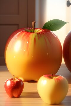 An apple fruit illustration.