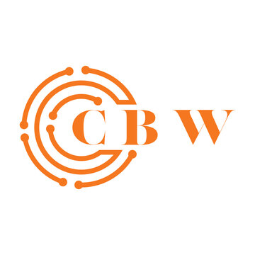 CBW letter design. CBW letter technology logo design on white background. CBW Monogram logo design for entrepreneur and business