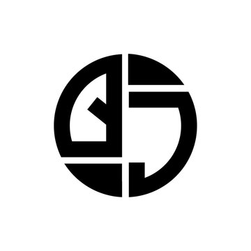 QJ letter logo creative design. QJ unique design.

