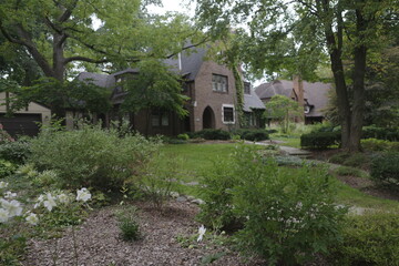 Fototapeta na wymiar House in the suburbs of Ann Arbor, Michigan
