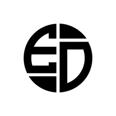 EO letter logo creative design. EO unique design.
