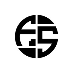 Obraz premium FS letter logo creative design. FS unique design. 