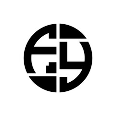 Obraz premium FY letter logo creative design. FY unique design. 