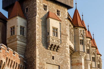 The Corvin Castle of Hunedoara in Romania
