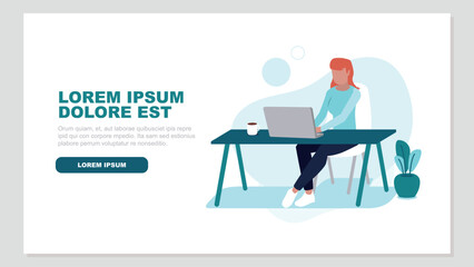 Eine Person sitzt entspannt an ihrem Schreibtisch und arbeitet am Laptop - Home Office Konzept