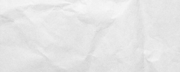 Abstract white crumpled and creased recycle craft paper texture background