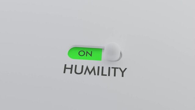 Switching on the HUMILITY switch