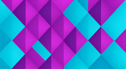 Obraz premium Abstract Purple and Blue Geometric Pattern. The colors are rich and saturated, creating a sense of depth and dimension.