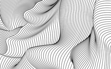 Abstract shape wallpaper. Line illustration background. Ink painting style composition for decoration.