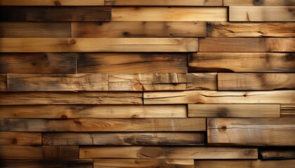 Rustic Wooden Plank Wall with Rich Texture and Depth