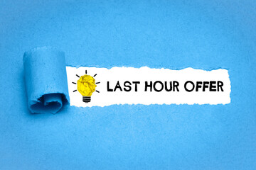 Last Hour Offer	