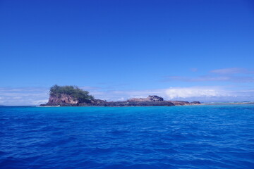 Fototapeta na wymiar Views from Monuriki Island, Fiji (Castaway Movie Island)