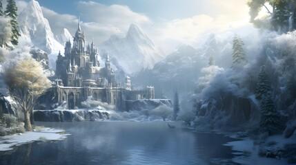 A picturesque winter wonderland
