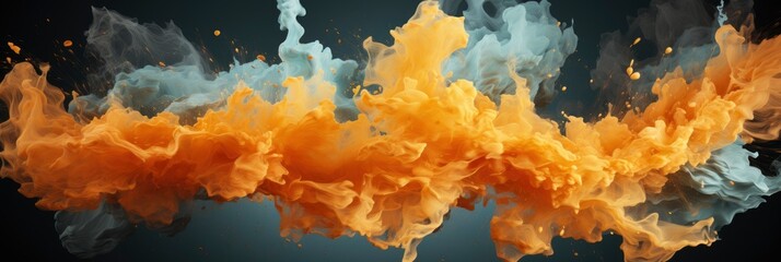 Ink Water Explosion Effect Orange Fire, Background Image For Website, Background Images , Desktop Wallpaper Hd Images