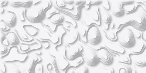 Naklejka premium Black-white background from a line similar to a. Natural printing illustrations of Map in Contour Line Light topographic topo contour map and Ocean layers, flat fiber structures, holes, macro texture