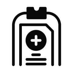 Medicine clipboard icon