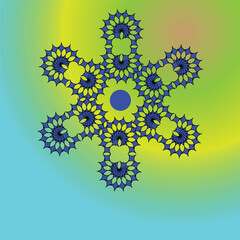 Spiral with gray color lines as dynamic abstract vector background or logo or icon. Yin and Yang symbol.