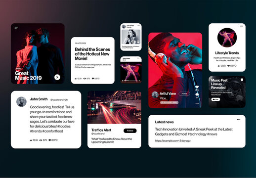 Post Quotes Layout Design