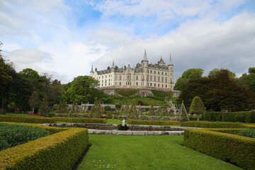 The famous Dunrobin Castle, Scotland, Great Britain  