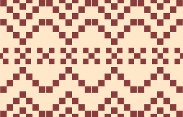 Naklejka premium Ethnic abstract ikat art. Aztec ornament print. geometric ethnic pattern seamless color oriental. Design for background ,curtain, carpet, wallpaper, clothing, wrapping, Batik, vector illustration.
