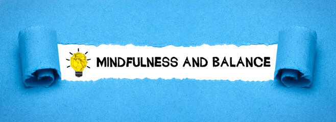 Mindfulness and balance