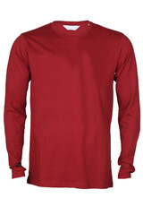 modern pullover made of natural materials on a white background