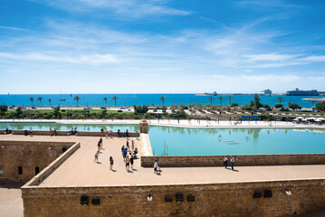 View of the sea in Palma de Mallorca