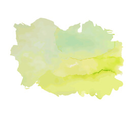 Watercolor spot, isolated on a white background.   Hand-drawn illustration.