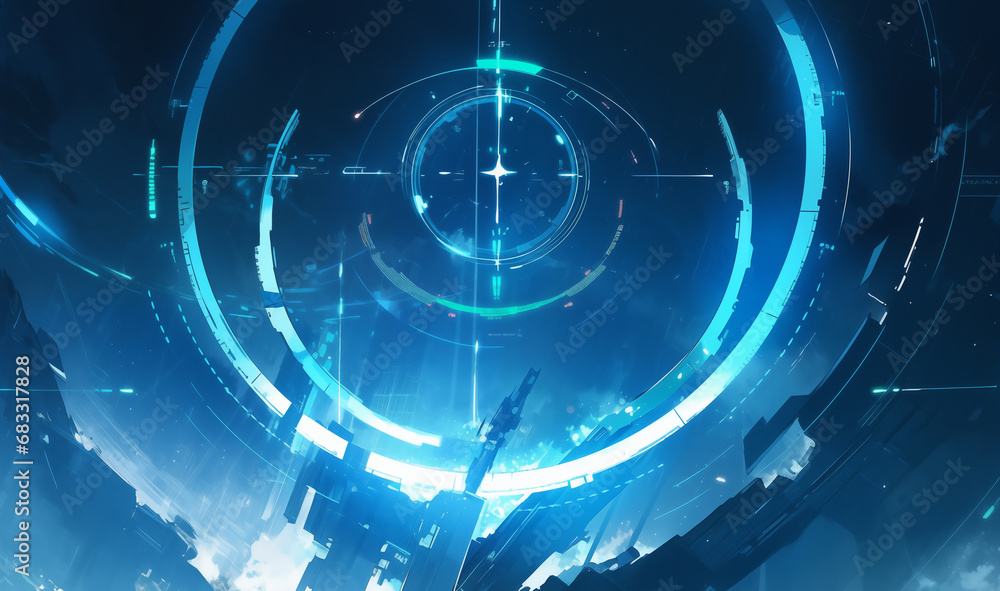 Poster technology light abstract background,created with generative ai tecnology.