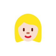  Woman: Light Skin Tone, Blond Hair 