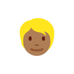 Person : Medium-Dark Skin Tone, Blond Hair 