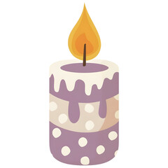 Colorful candles on New Year's Day, Colorful candles, Element candles