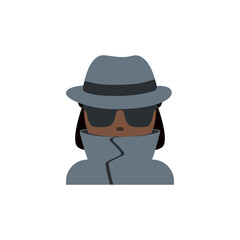 Woman Detective: Dark Skin Tone 