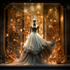 Fototapeta premium Showcase of a modern store.