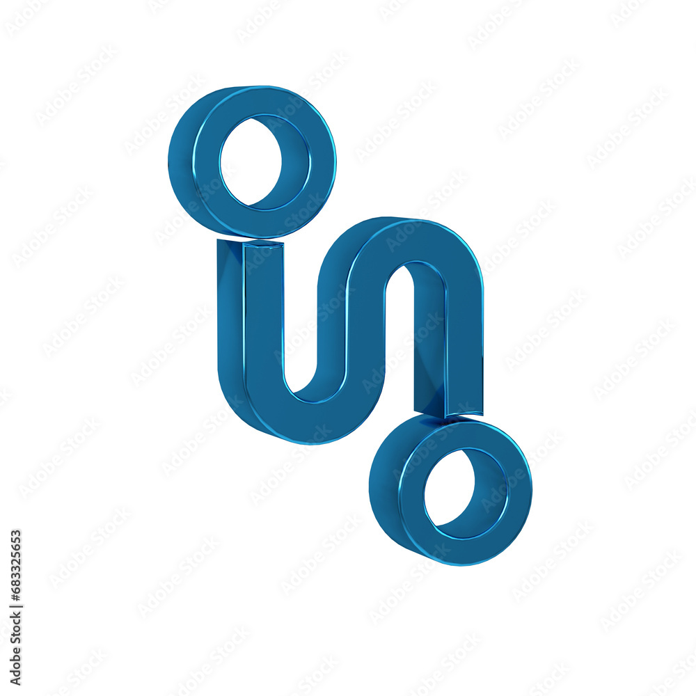 Poster blue route location icon isolated on transparent background. map pointer sign. concept of path or ro