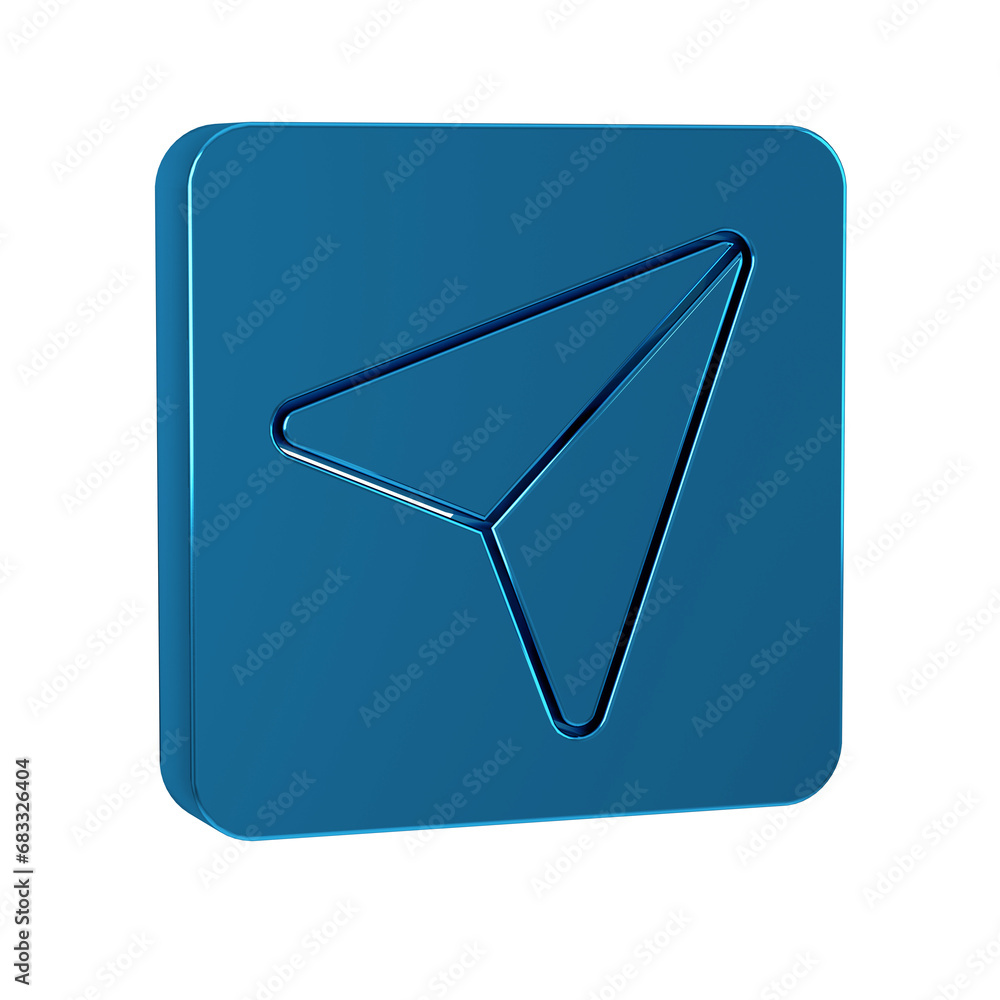 Poster blue infographic of city map navigation icon isolated on transparent background. interface concept d