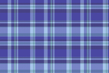 Plaid fabric textile of seamless tartan check with a background vector pattern texture.