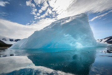 Iceberg in Glacier Lagoon, Torres del Paine National Park, Chile