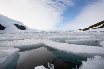 Icebergs in Jokulsarlon glacier lagoon, Iceland