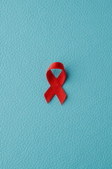 red awareness ribbon, for the fight against AIDS