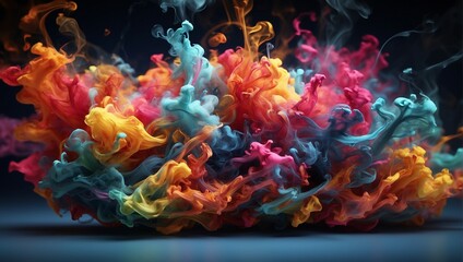 Vibrant, lively, and dynamic multi-colored motion with brisk activity