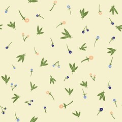 seamless pattern with flowers