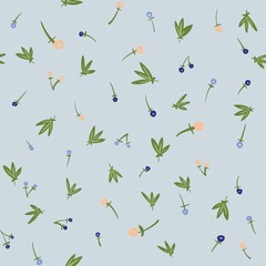 seamless pattern with flowers 