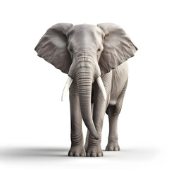 Obraz premium Elephant isolated on white background