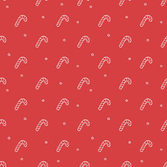 Seamless christmas pattern. New year background. Doodle illustration with christmas icons
