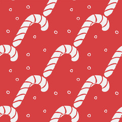 Seamless christmas pattern. New year background. Doodle illustration with christmas icons