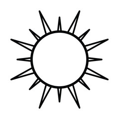 Sun icon design, illustration design