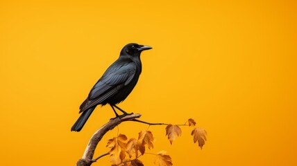 Crow, Minimalistic Professional Portrait, Generative AI